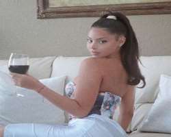 Tiana Musarra consuming alcohol